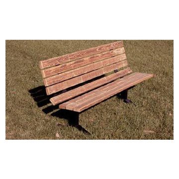 6-Ft. Wooden Single Sided Park Bench
