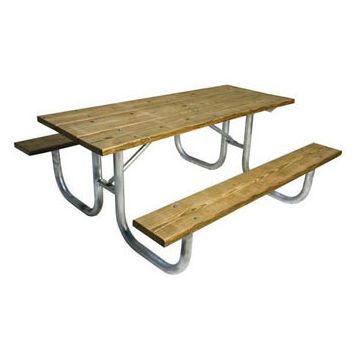 8-Ft. Heavy Duty Wooden Picnic Table