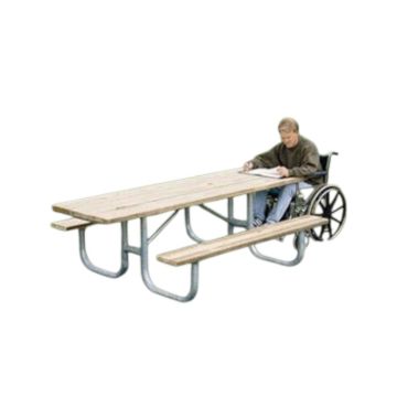 8-Ft. Heavy-Duty Single Sided ADA Wooden Picnic Table