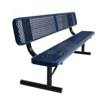 8-Ft. Heavy-Duty Team Bench with 12” Wide Back & Seat