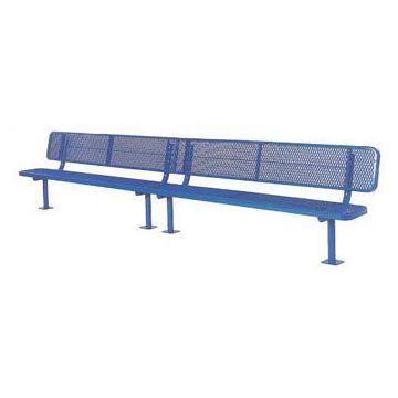 15-Ft. Heavy-Duty Team Bench with 12” Wide Back & Seat