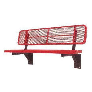 6-Ft. Heavy-Duty Player's Bench with 15” Wide Back & Seat