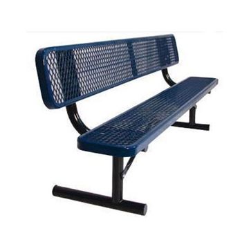 8-Ft. Heavy-Duty Player's Bench with 15” Wide Back & Seat