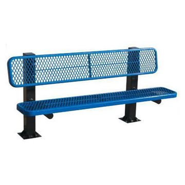 8-Ft. Single Sided Bollard Inground Bench