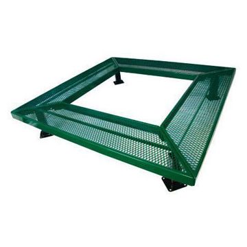 8-Ft. Geometric Mall Series Surface Mount Bench