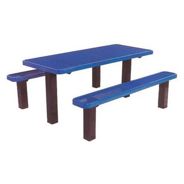 6-Ft. Multi Pedestal Surface Mount Picnic Table