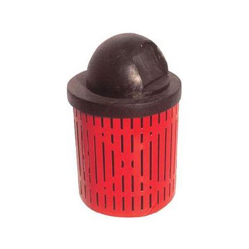 Wave Pattern Trash Receptacle