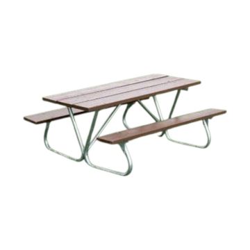 Recycled Plastic Picnic Table with Bolt-Thru Frame