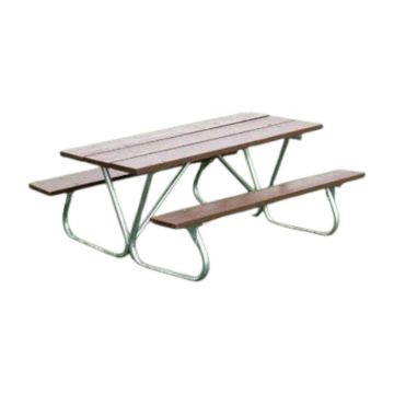 8-Ft. Wooden Picnic Table with Bolt-Thru Frame