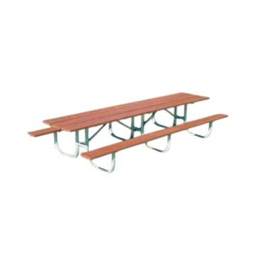 10-Ft. Heavy-Duty Wooden Shelter Picnic Table