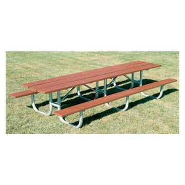 12-Ft. Heavy-Duty Wooden Shelter Picnic Table