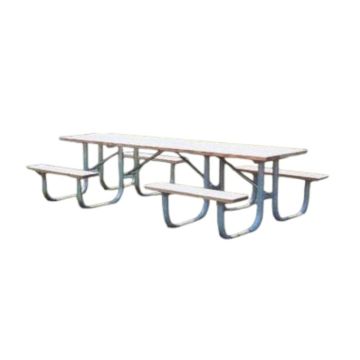 10-Ft. Heavy-Duty ADA Wooden Shelter Picnic Table with 4 legs