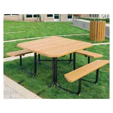 48 Square Recycled Plastic Picnic Table