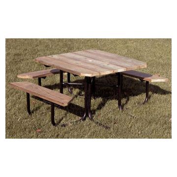 48 Square Recycled Plastic ADA Picnic Table