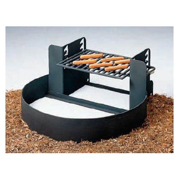 18 High ADA Fire Ring with Adjustable Grate