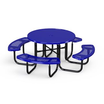 46" Round Solid Top Picnic Table