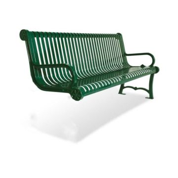 6' Charleston ADD ON Bench With Back