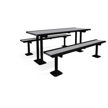 Richmond Recycled Multi-Pedestal Picnic Table