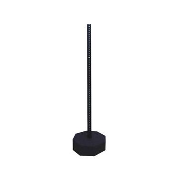 60lb Portable Sign Stand Recycled Rubber Round/Octag. Base w Steel Post