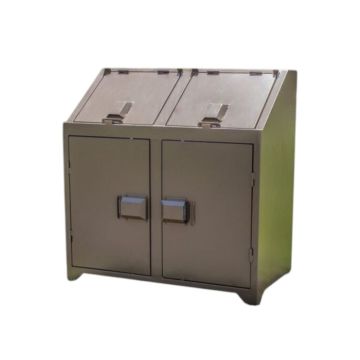 32 Gallon Double Bear Resistant Trash Receptacle