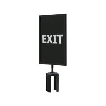 Black Steel Sign Frame 'Exit' (both sides)