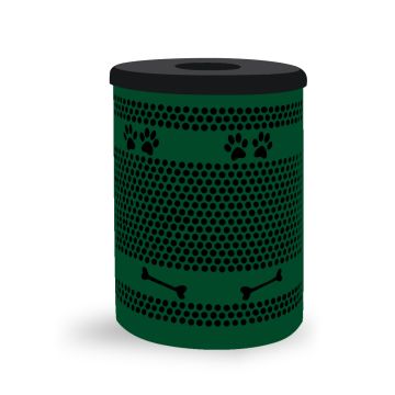 Paw & Bone Trash Receptacle
