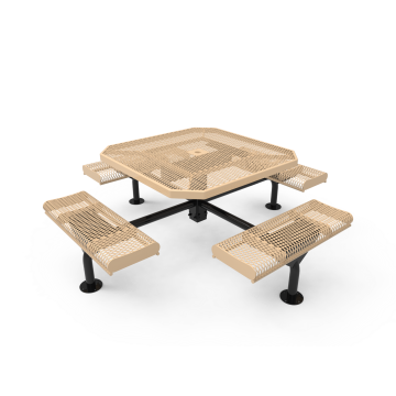 Nexus Series 46" Octagon Rolled Picnic Table
