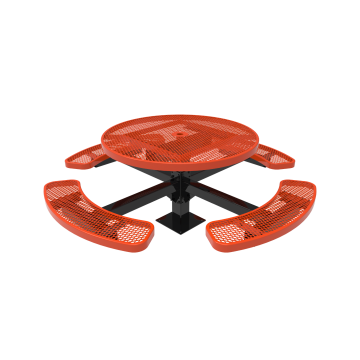 46" Round Pedestal Picnic Table