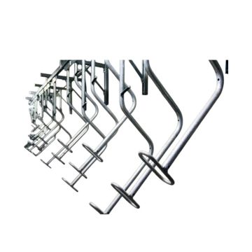 9 Bike Wall Mounted Bike Rack - Galvanized