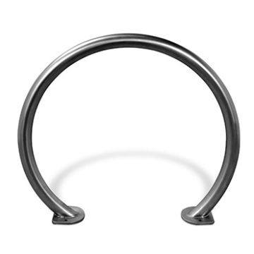 2 Bike Circular Rack - 2-3/8" Round Tubing - Stainless Steel