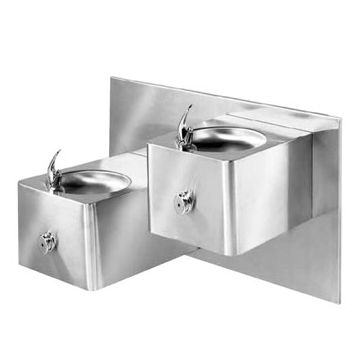 ADA Stainless Steel Two Level Drinking Fountain