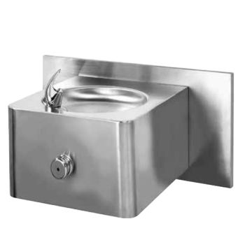 Stainless Steel Front Push Drinking Fountain