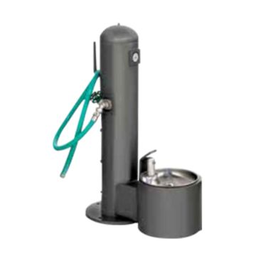Doggy Drinking Fountain with Hose Bibb and Hose