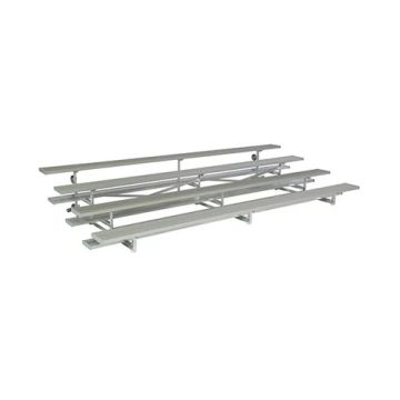4 Row Tip and Roll Aluminum Bleacher - Shortstop Series