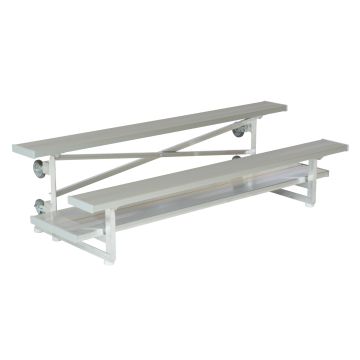 2 Row Tip and Roll Aluminum Bleacher - Vantage Series