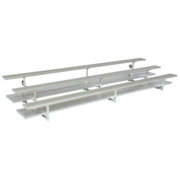 3 Row Tip and Roll Aluminum Bleacher - Vantage Series