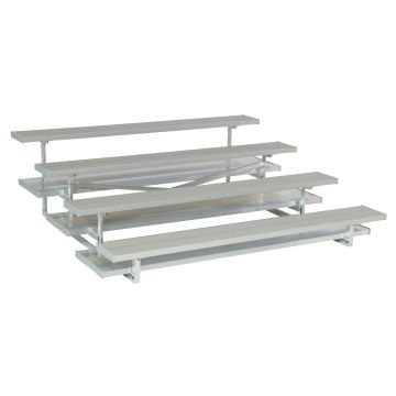 4 Row Low-Rise Aluminum Bleacher - Shortstop Series