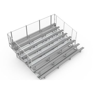 8 Row Aluminum Bleacher with Vertical Picket Fence - Vantage Series