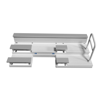3 Row ADA Aluminum Bleacher