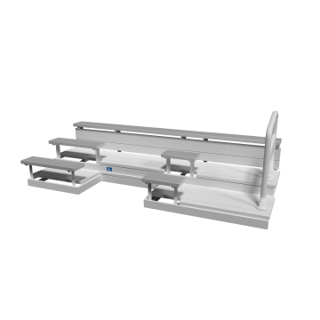 3 Row ADA Aluminum Bleacher with Galvanized Steel Frame