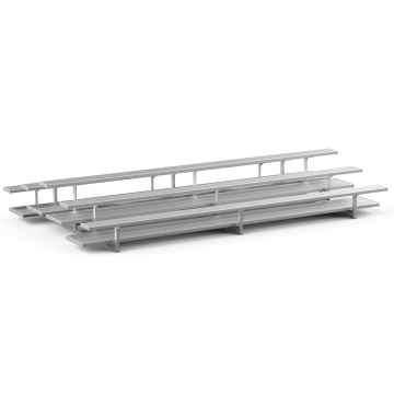 3 Row Back-To-Back Aluminum Bleacher - Vantage Series