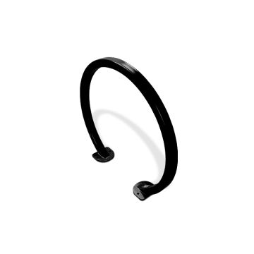 2 Bike Circular Rack - 2" Square Tubing - Black Powder-Coat