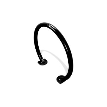 2 Bike Circular Rack - 2-3/8" Round Tubing - Black Powder-Coat