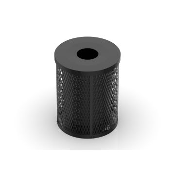 Everest Series Trash Receptacle with Flat Top Lid