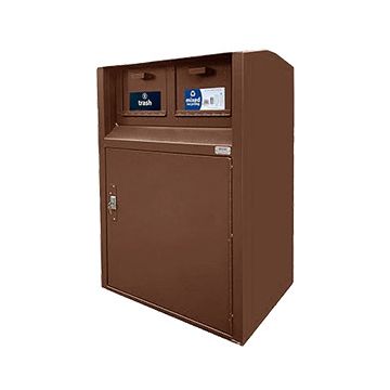 Securr CE Series 80 Gallon Municipal Trash Receptacle