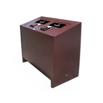 BearSaver BE Series Dual Bear Proof Trash Receptacle - 140 Gallon