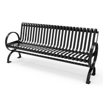 Village Bench with back - Thermoplastic