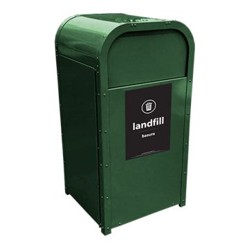 Securr Theme Park Series Round Top Trash Receptacle