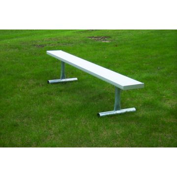 Aluminum Player's Bench with Galvanized Frame - Portable