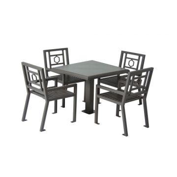 36" Square Huntington Table with 4 Chairs